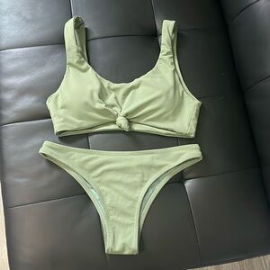 Army Green 2 Piece Swimsuit